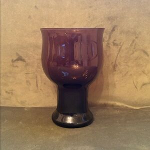 Lenox Clarion Single Smoke Brown Sculpted Water Goblets/Wine Glasses 5”